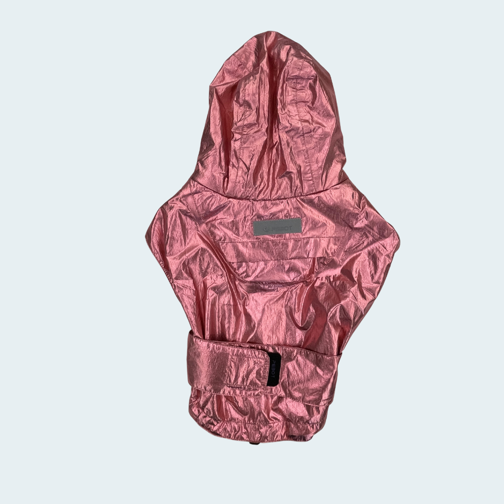 Alita Raincoat - Pink Metallic