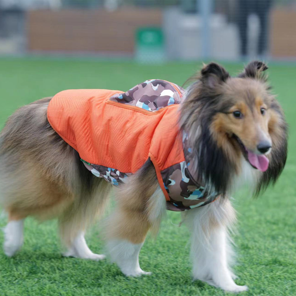 Capsule Travel Vest - Orange Camo