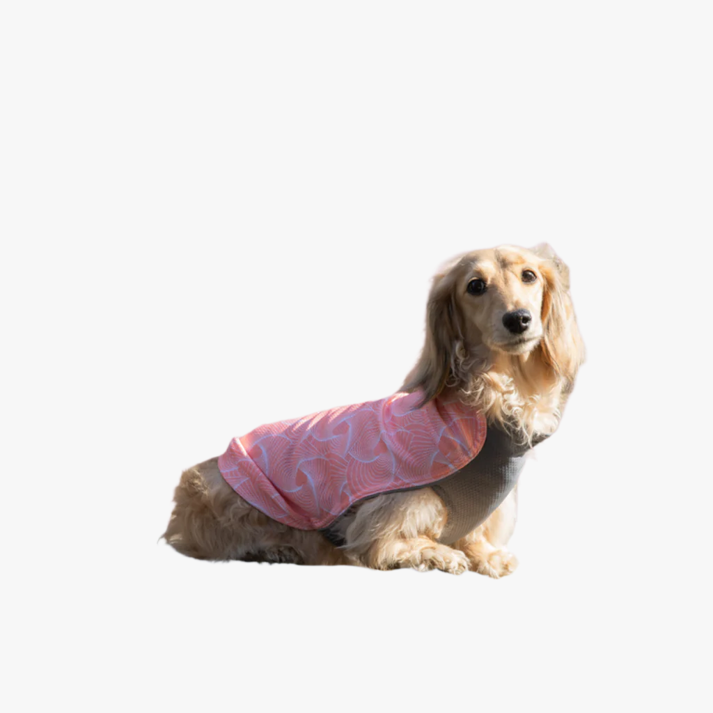 Dobby Cooling T-Shirt - Pink Geo